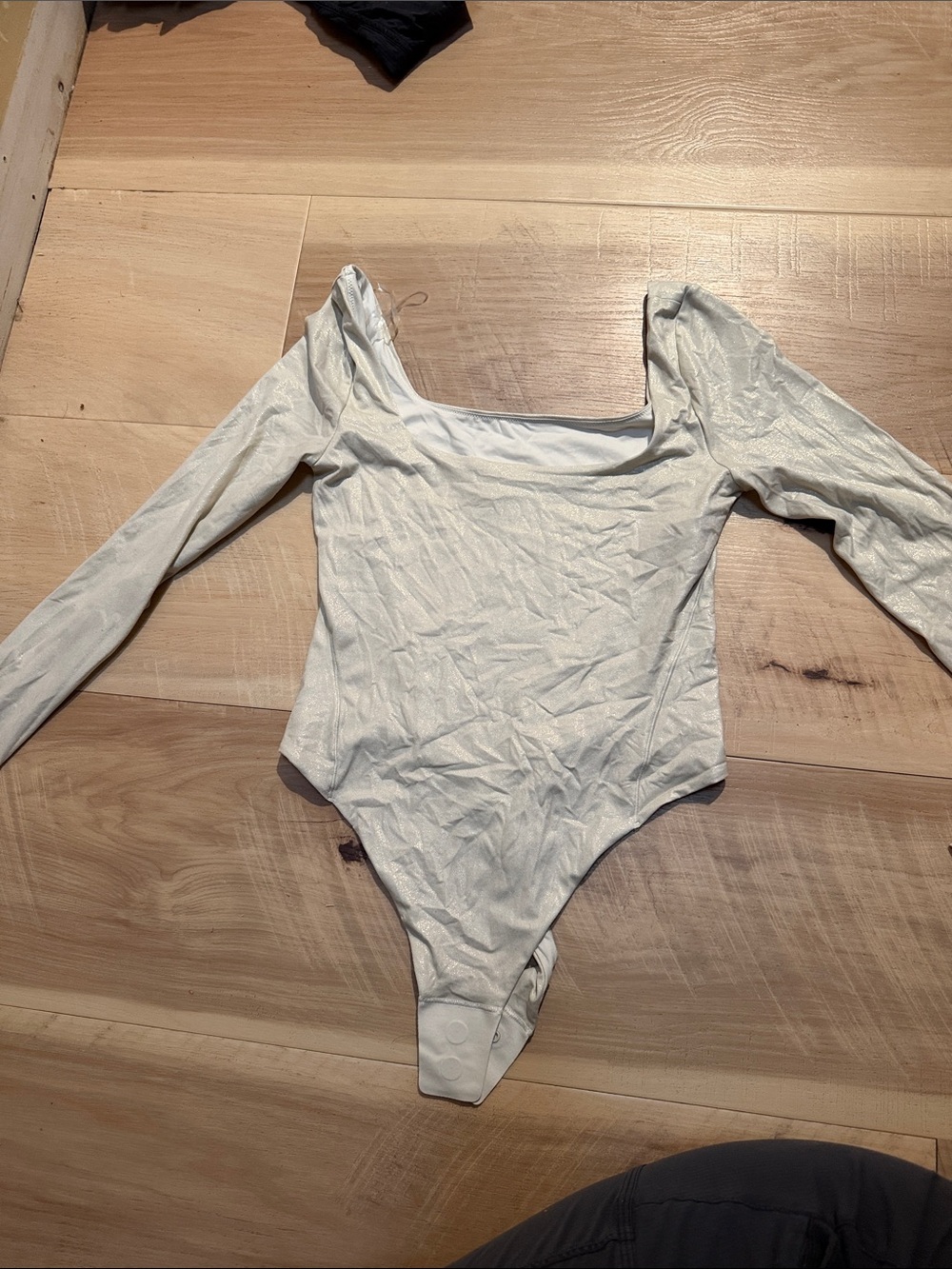 lululemon athletica Long Sleeve White Bodysuit